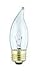 60 Watt Bent Tip Medium Base, Clear