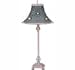 Pink Check Rosebud Lamp with Shade