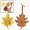 Fun Express - Liliful 60 Set Fall Leaves Scratch Crafts Colorful Magic Scratch with 30 Wooden Scratch Tools Hanging Autumn Scratch Art Leaves for Kids