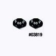 Black Opaque DT10 Dice 2ea