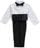 Kaifer Baby Boys' 5-Piece Tuxedo with Tails - black, 6 - 9 months
