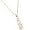 14K White or Yellow Gold Graduated Three-Stone Moissanite Pendant w/ Chain
