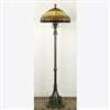 Tiffany Floor Lamp with Feather Glass Shade
