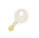 14k Yellow Gold Genuine Pearl Round Body Piercing Jewelry Nose Stud - JewelryWeb
