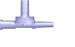 Double Check Valve, Tubing Pocket Chimney Port, 1-7 Psi Cracking Pressure, Radiation-stable Polycarbonate