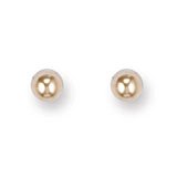 Image of Jewelco London 9ct Yellow gold 3mm Bead Studs