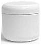 White Plastic Jar with Dome Lid 8 Oz - 6 Per Bag by Levine Health Products