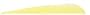100 - Pk. Gateway� Fletching Feathers 4" Left Wing, FLUOR. YEL