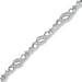 ZALES Diamond X Swirl Bracelet in Sterling Silver title=