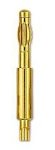 OEHLBACH Banana Pin B3, upto 4mm&sup2; cable, gold plated, clamping screw, set of 4. COLOUR : Gold. STAR RATING : 3.