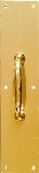 National #N207-886 3-1/2x15 Brass Pull Plate