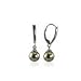 ZALES Tahitian Cultured Pearl Leverback Earrings in Sterling Silver