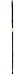 54 Hickory Walking Stick with Carved Whistle
