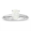 ZALES 3/4 CT. Oval Diamond Solitaire Engagement Ring in 14K White Gold thumbnail