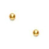 Childrens Toyshop  Jewelry : 14k Yellow 3 mm Childrens Ball Screw-Back Earrings