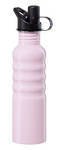 Oggi Pink 26oz Wide Mouth Stainless Steel Reusable Bottle with Sports Cap