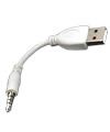 3.5mm Jack to USB Interface Data Cable (White) for Apple mp3