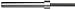 Our "Texas Power Bar" 7' polished steel, 1 1/8" diameter, 1500 lb. static test competition Power Bar. Deep diamond knurling with 4" center Knurling. IPF approved.