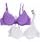 Gyrl Co. "Switch-Out Straps" 2-Pack Bras - purple/multi, 32b