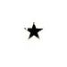 STERLING SILVER STUD EARRINGS With Black CZ - Star