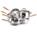 Rachael Ray 10-Piece Stainless-Steel Cookware Set
