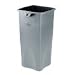 23 Gallon Gray Untouchable  Square Container (10-0325) Category: Indoor Trash Cans