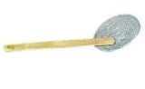 6" Bamboo Handled Fine Galvanized Steel Skimmer