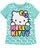 Hello Kitty Big Girls' "Spring Rainbow" T-Shirt - aqua, 12