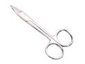 STAINLESS TOENAIL SCISSORS 4 1/2'' LONG W/ 3/4'' CURVED BLADES Curved