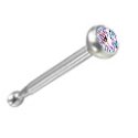18 Gauge AB Gem Jeweled Nose Bones - Nose Rings