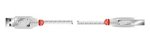 USB 2.0 Type A USB Male to Type B USB Male (Transparent), .5m