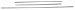 UPPER QUARTER/TAILGATE SIDE MOLDINGS; 78-87 EL CAMINO/CABALLERO W/ 2-TONE PAINT