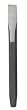 Westward 2AJG6 Cold Chisel, 1/4 In, 5 In L, Black