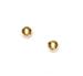 14k Yellow 3 mm Childrens Ball Friction-Back Stud Earrings