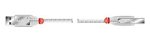 USB 2.0 Type A USB Male to Type B USB Male (Transparent), 2m
