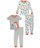 Carter's Boys 4 Pc Cotton 341g211, RAWR Print, 5T