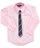 Aqua by Enrico Rossini Big Boys' "Zip Tie" Dress Shirt Set - light pink, 18