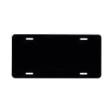 Blank License Plate (Black Flat Aluminum)
