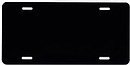 Blank License Plate (Black Flat Aluminum)