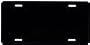 Blank License Plate (Black Flat Aluminum)