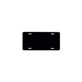 Blank License Plate (Black Flat Aluminum)