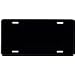 Blank License Plate (Black Flat Aluminum)