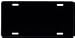 Blank License Plate (Black Flat Aluminum)