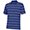 adidas Golf Men's Puremotion Textured Stripe Polo, Vivid Blue/White, Small