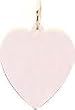 14K Rose Gold Heart Charm