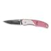 Prism, 420J2 Stainless & Pink Anodized Handle, Plain