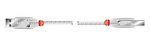 USB 2.0 Type A USB Male to Type B USB Male (Transparent), 3m
