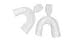 D.I.Y. One Pair of Moldable Thermoforming Mouth Trays(upper and lower)with Shade Card