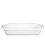 Emile Henry 059636 - Ceramic Lasagna Dish, 14.5 x 11-in, Blanc White