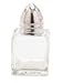 12 Piece Elegant Smooth Glass Chrome Top Individual Salt & Pepper Mini Shakers